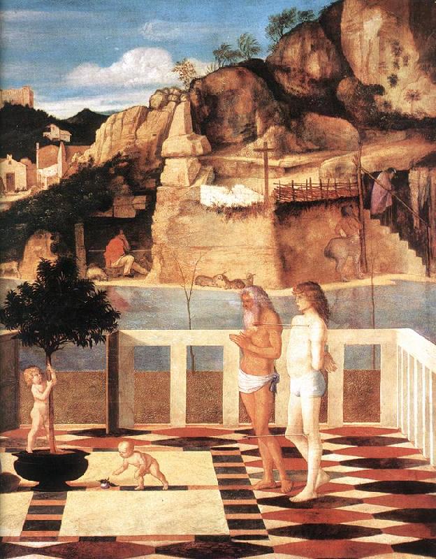 BELLINI, Giovanni Sacred Allegory (detail) dfgjik France oil painting art